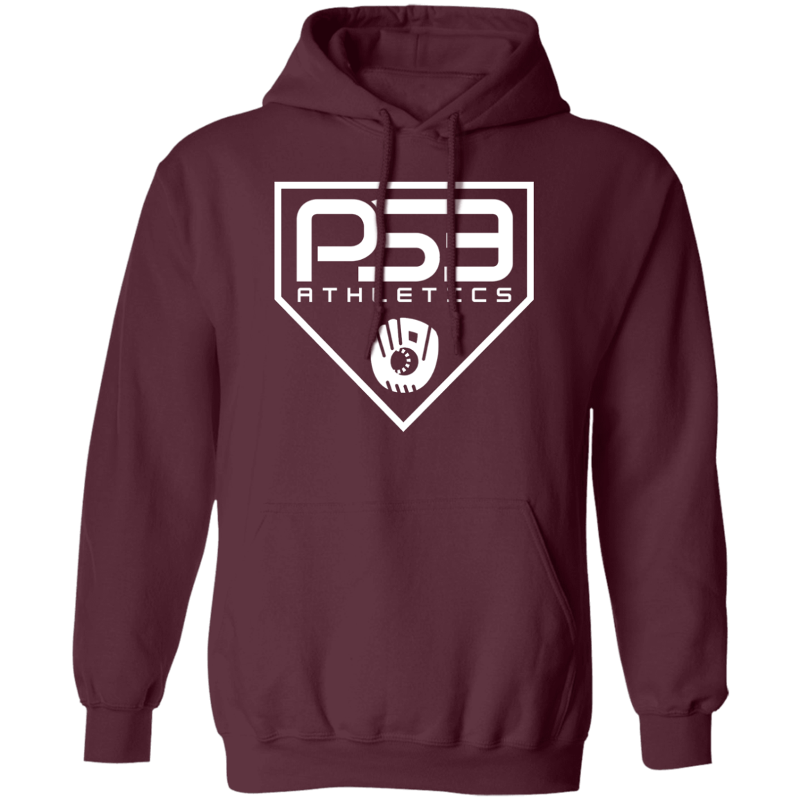 White Plate Logo Pullover Hoodie