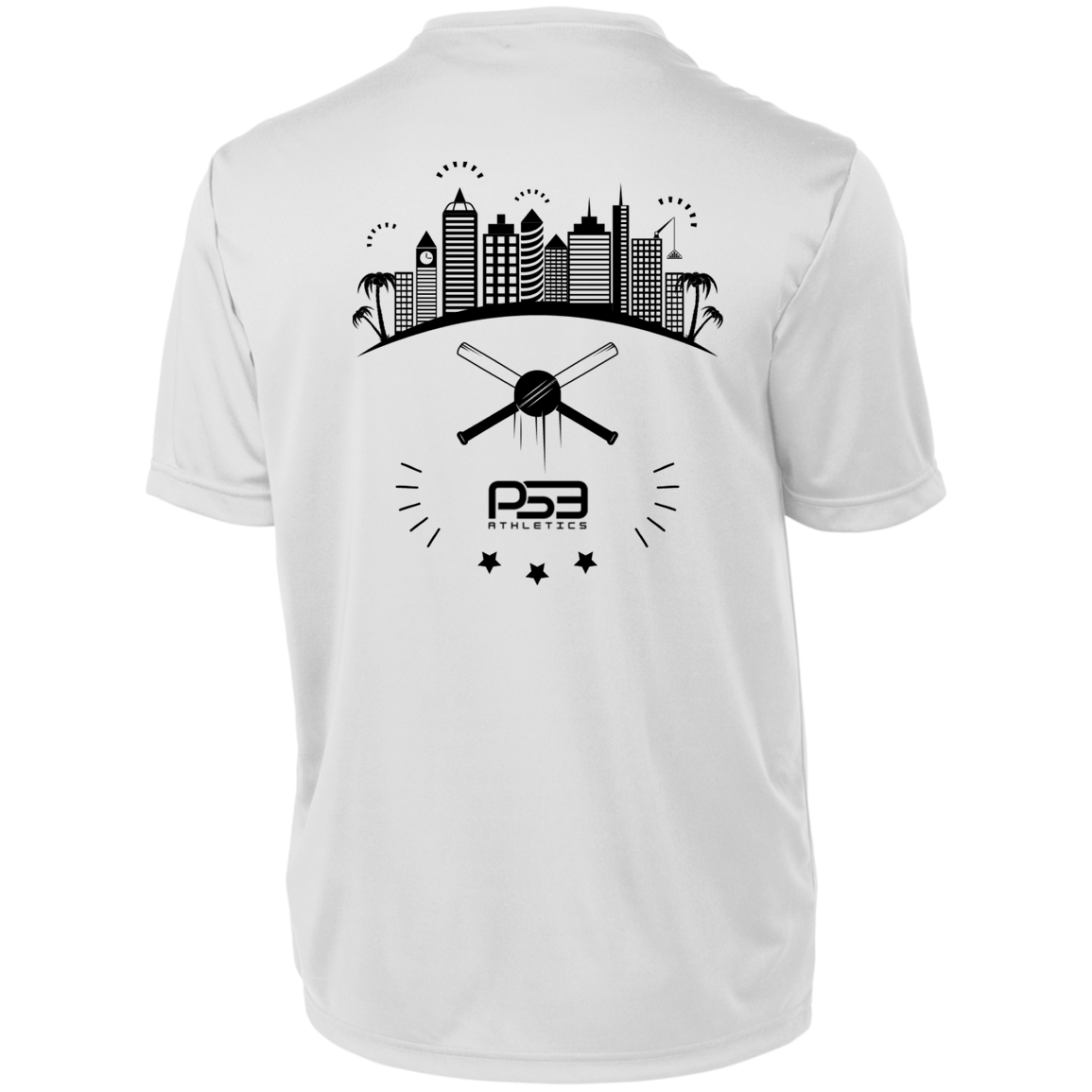 Baseball City Bright & Black Youth Moisture-Wicking Tee