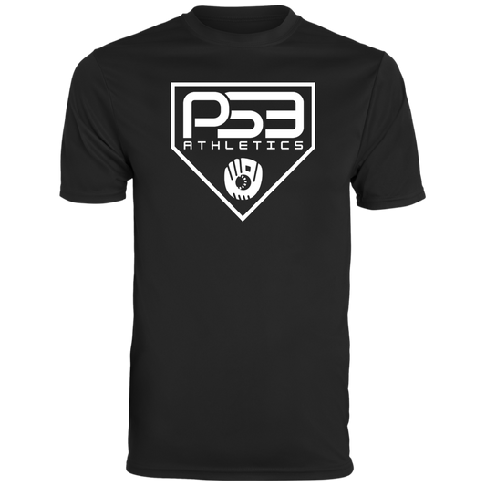 White Plate Logo Youth Moisture-Wicking Tee