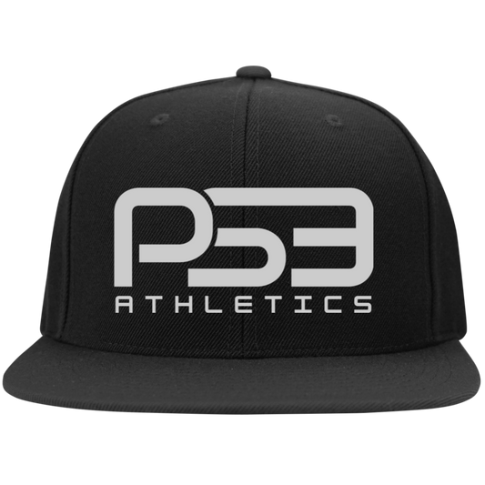 PS3 Classic Embroidered Flat Bill High-Profile Snapback Hat