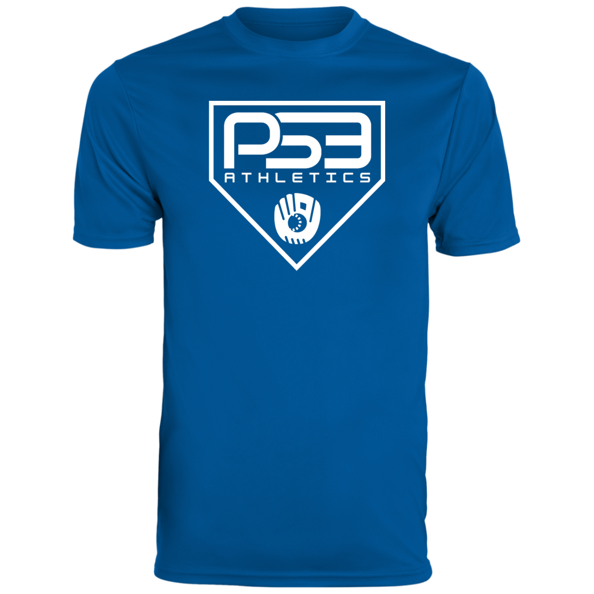 White Plate Logo Youth Moisture-Wicking Tee