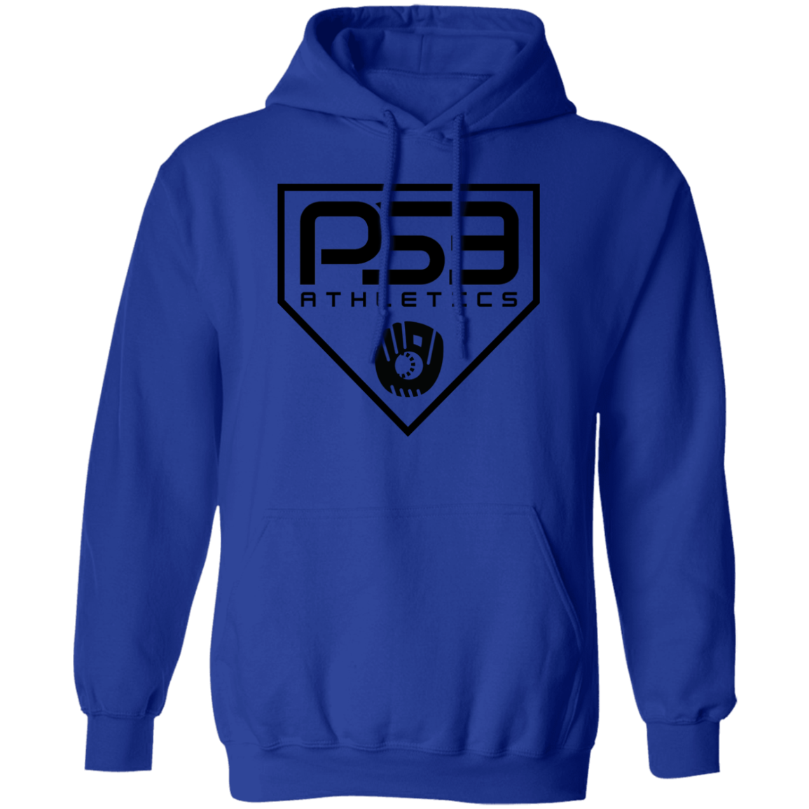 Black Plate Logo Pullover Hoodie
