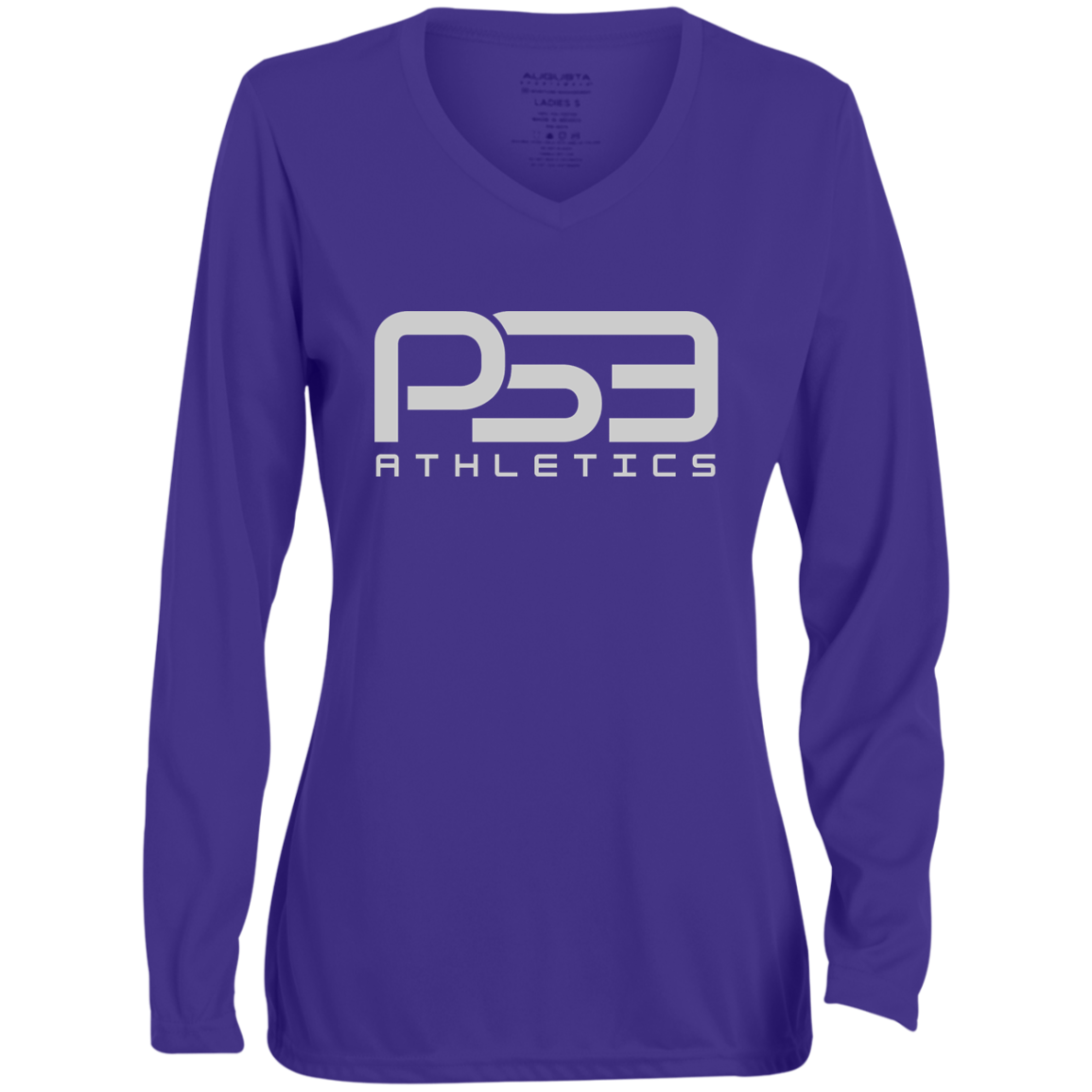 PS3 Classic Ladies' Moisture-Wicking Long Sleeve V-Neck Tee