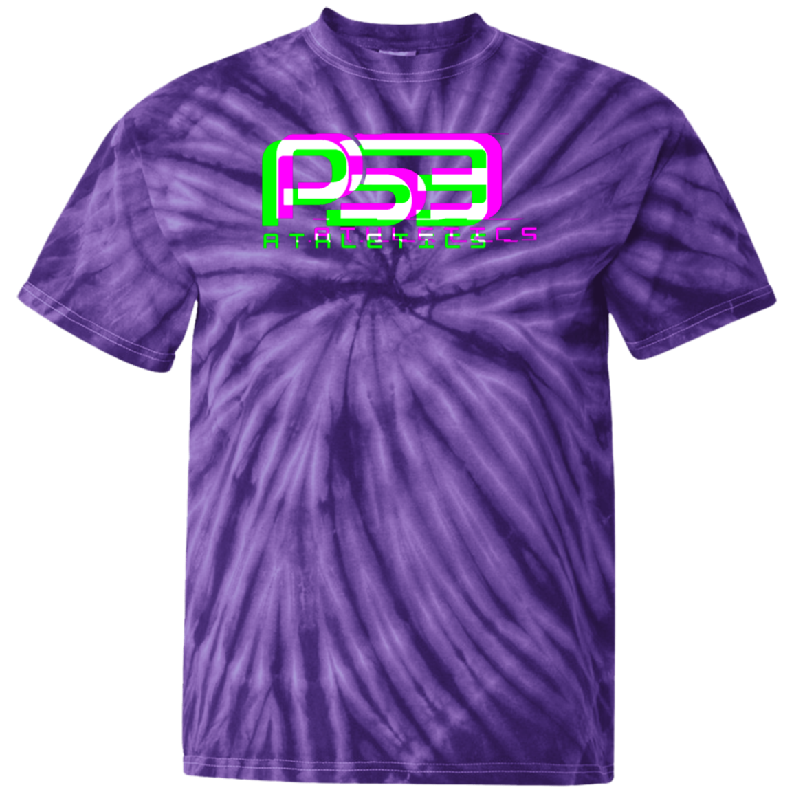 Neon Logo 100% Cotton Tie Dye T-Shirt