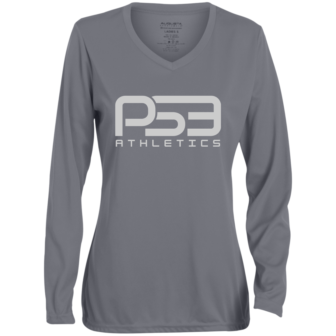 PS3 Classic Ladies' Moisture-Wicking Long Sleeve V-Neck Tee
