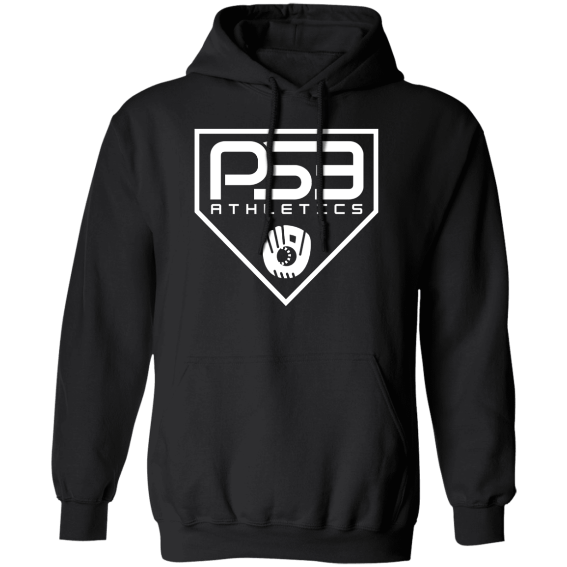 White Plate Logo Pullover Hoodie