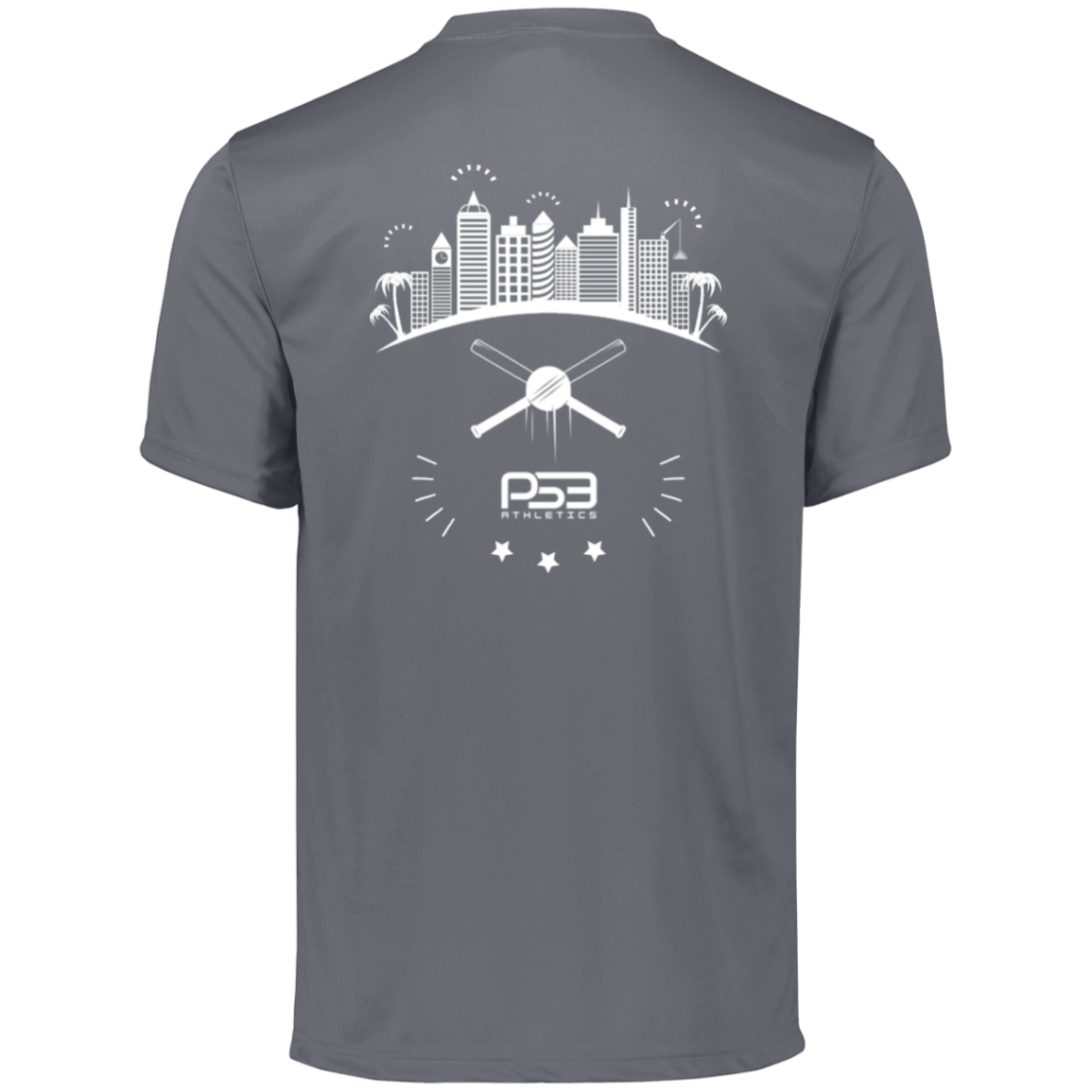 Baseball City Bright & White Men's Moisture-Wicking Tee