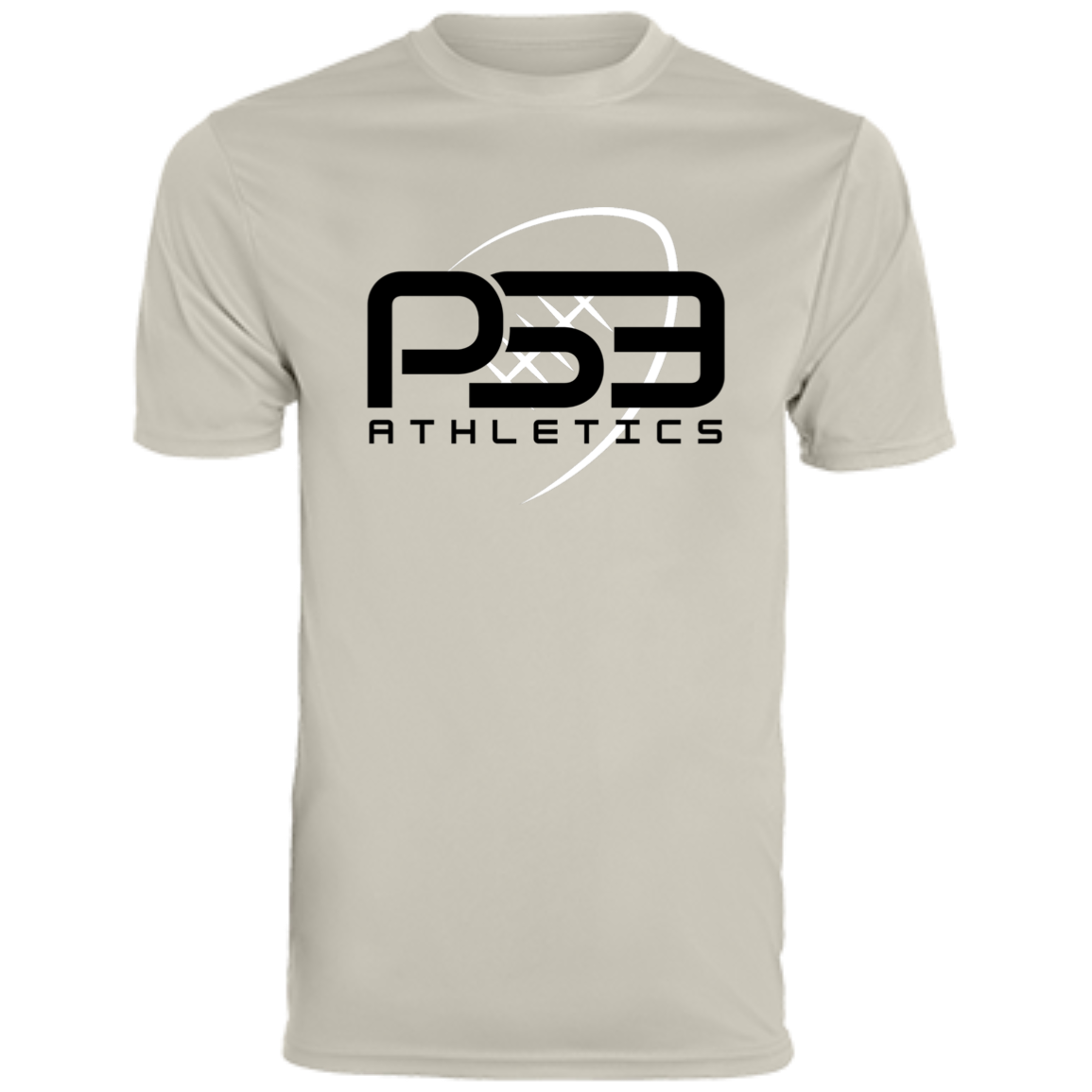 Black Football Logo Men's Moisture-Wicking Tee