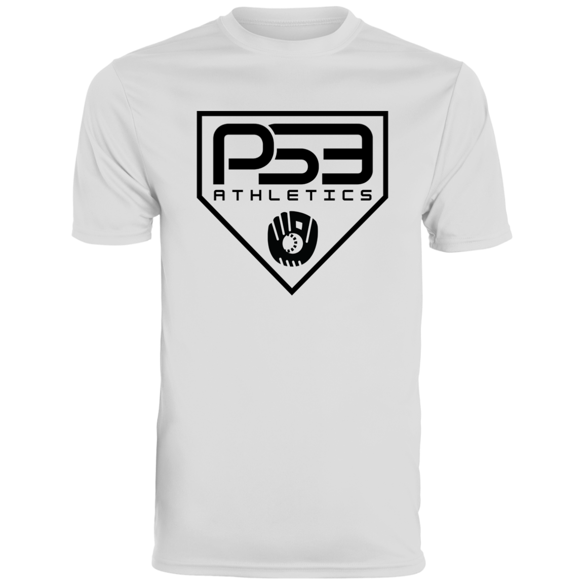 Black Plate Logo Men's Moisture-Wicking Tee