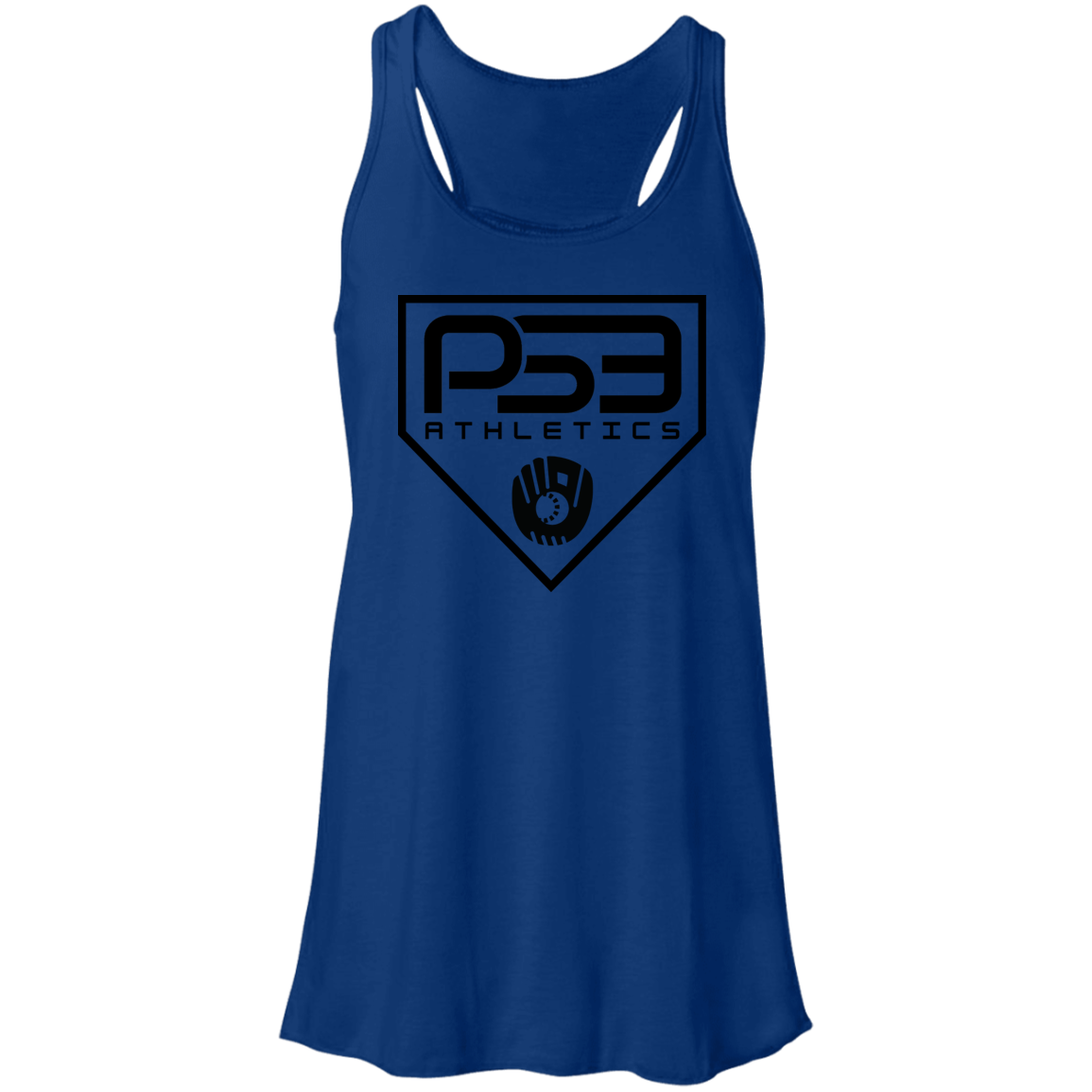 Black Plate Logo Flowy Racerback Tank