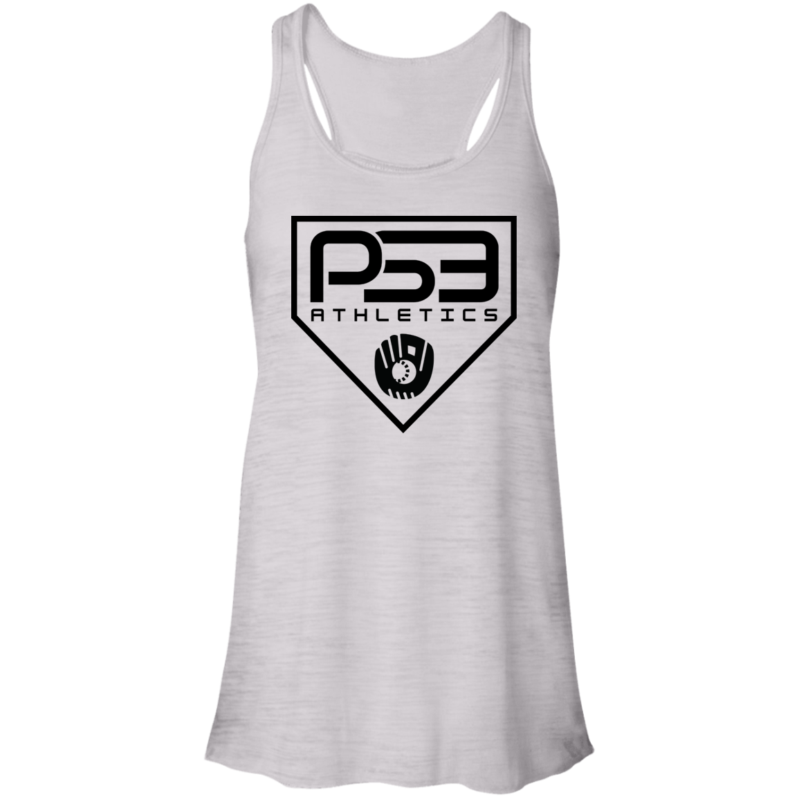 Black Plate Logo Flowy Racerback Tank