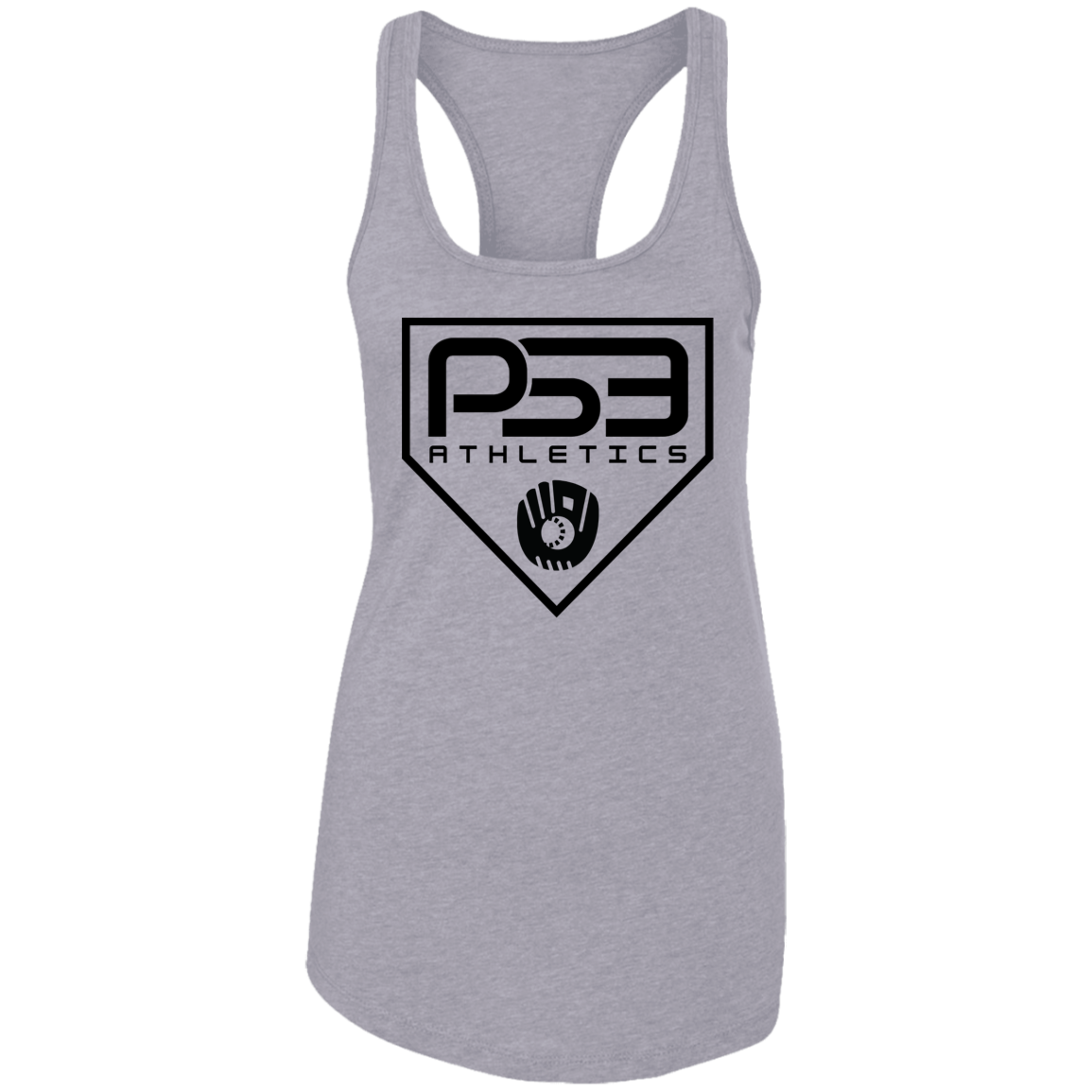 Black Plate Logo Ladies Ideal Racerback Tank