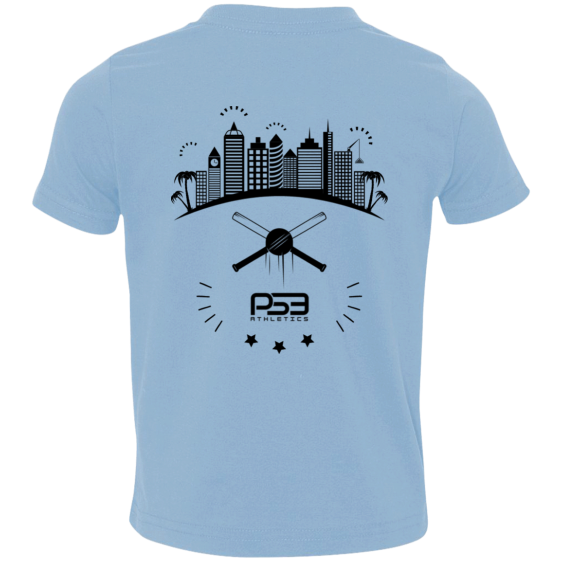 Baseball City Bright & Black Toddler Jersey T-Shirt