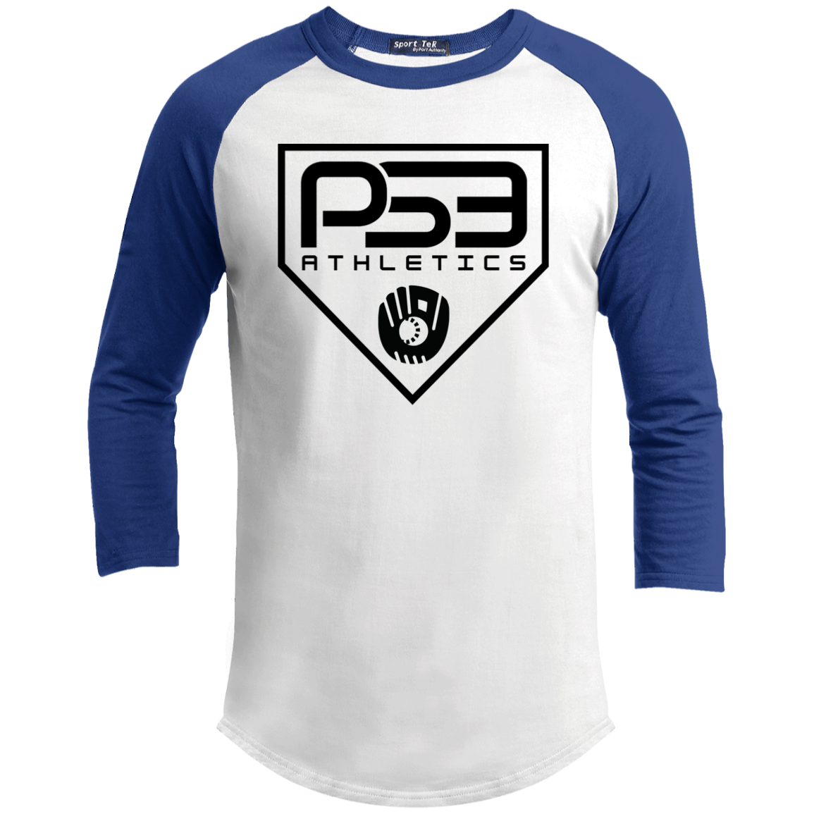 Black Plate Logo Youth 3/4 Raglan Sleeve Shirt