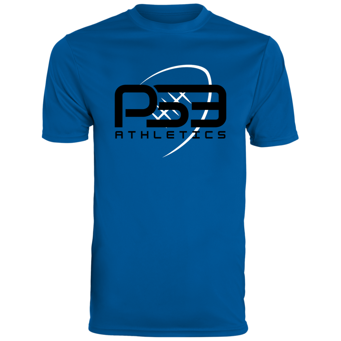 Black Football Logo Men's Moisture-Wicking Tee