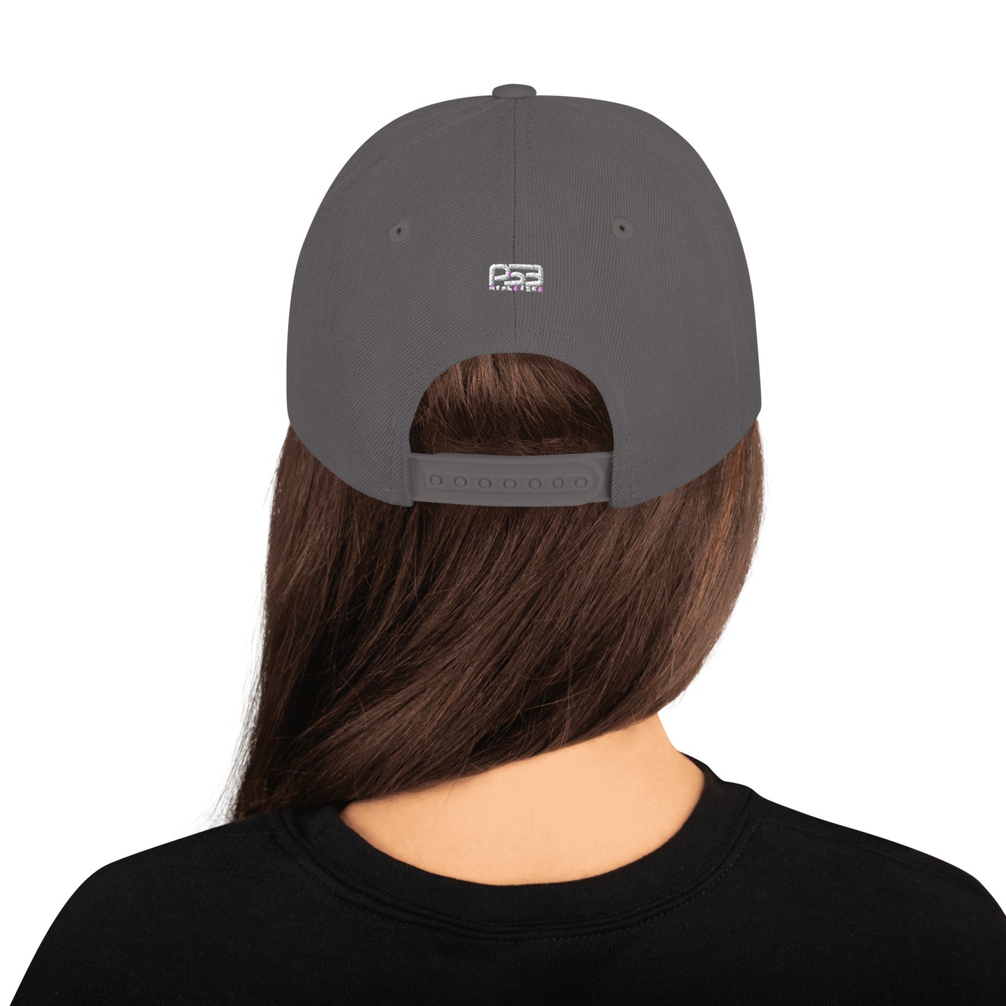 Personalized Number Snapback Flat Bill Hat White Number