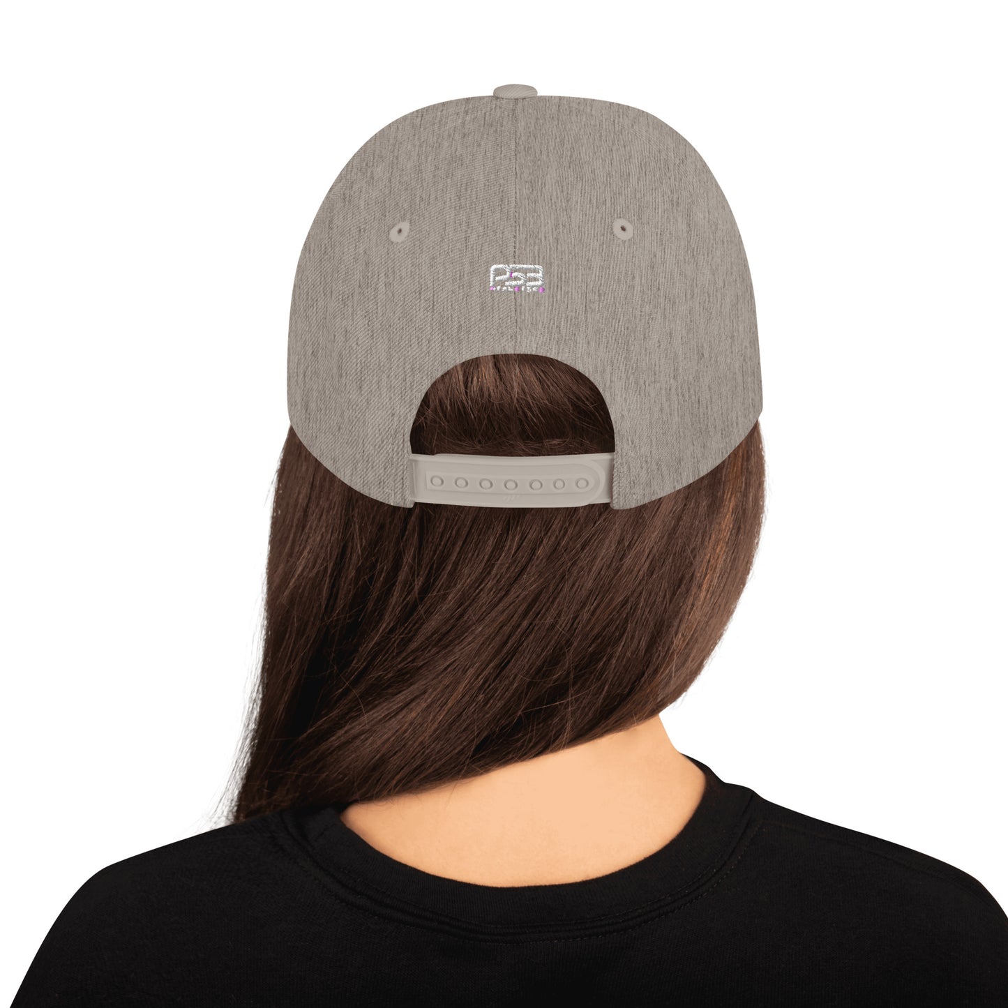 Personalized Number Snapback Flat Bill Hat White Number