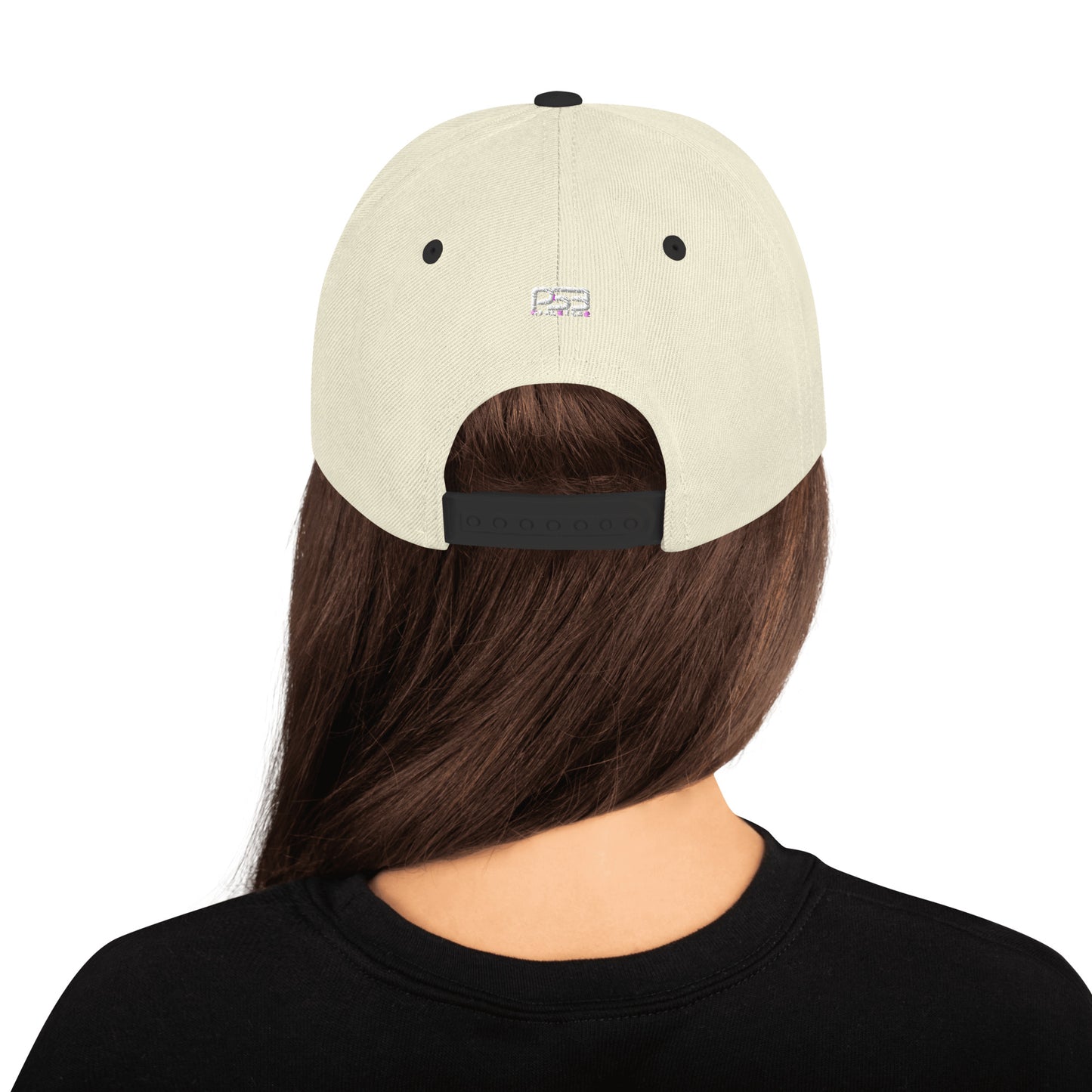 Personalized Number Snapback Flat Bill Hat White Number