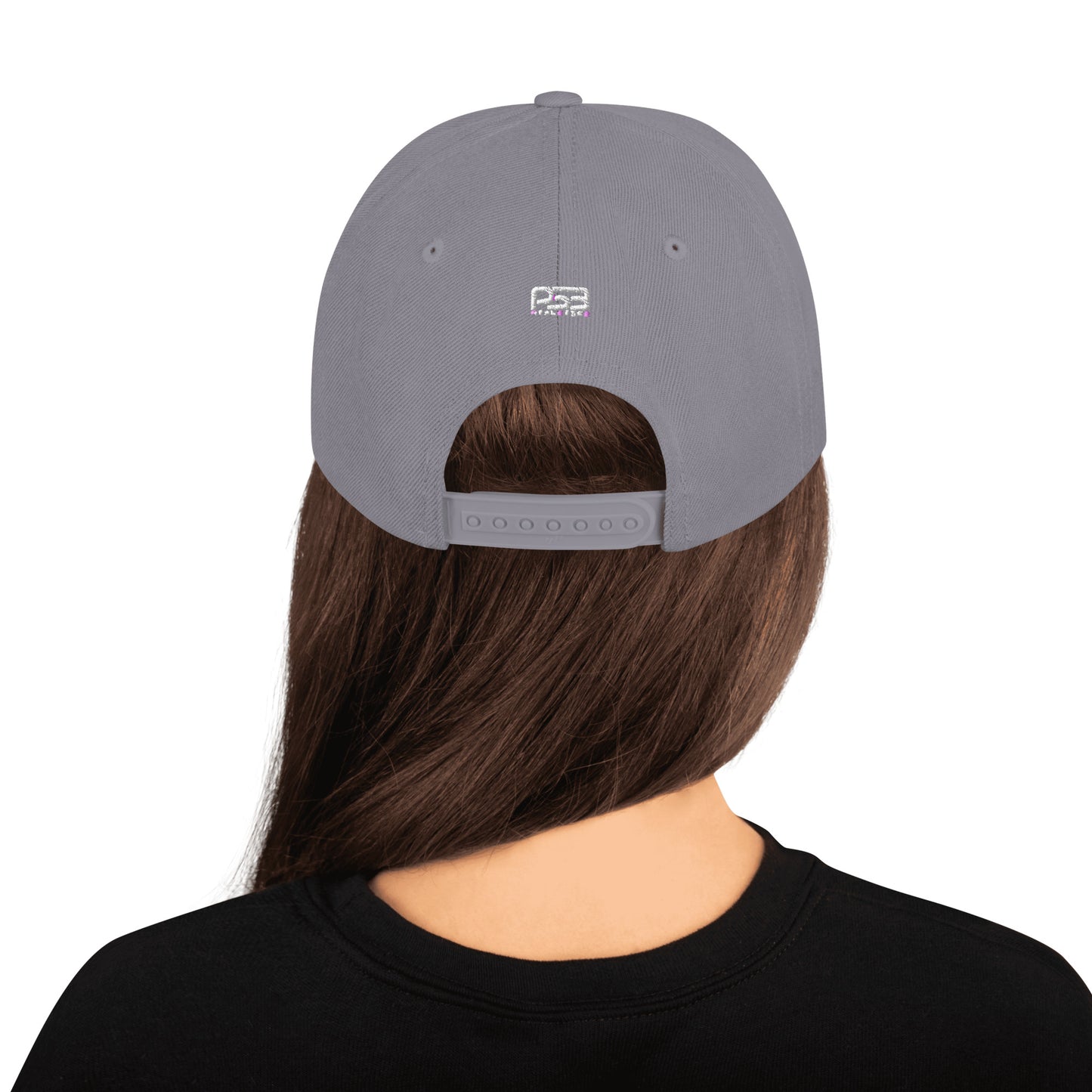 Personalized Number Snapback Flat Bill Hat White Number