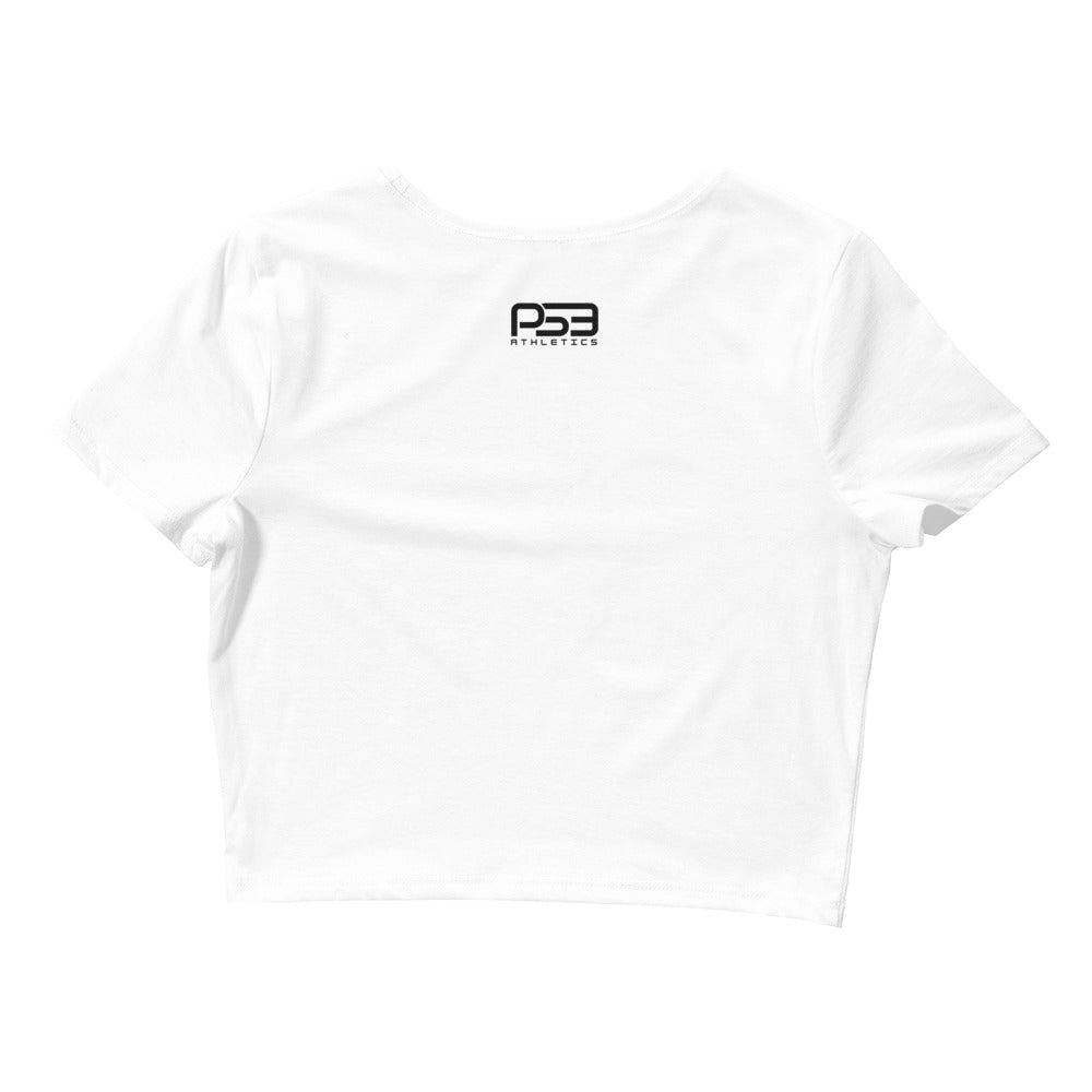 Baseball Mom Black Women’s Crop Tee